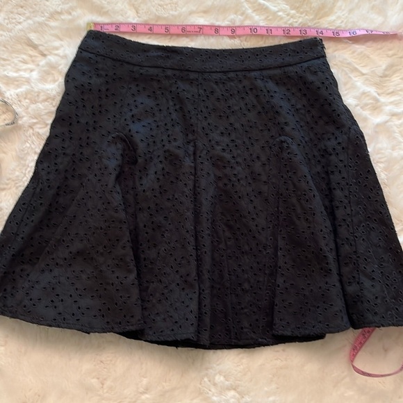 Free People Black Eyelet Skirt 6 - Picture 4 of 7